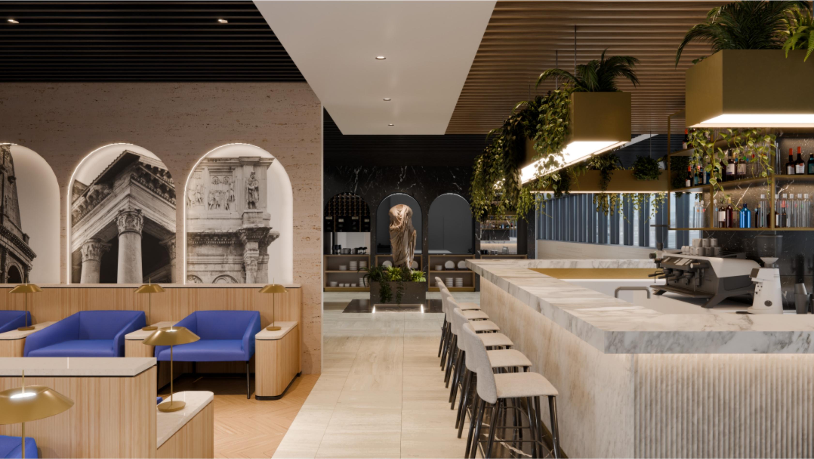 Prima Vista Lounge, Rome Fiumicino, Italy Prima Vista Lounge, Rome Fiumicino, Italy