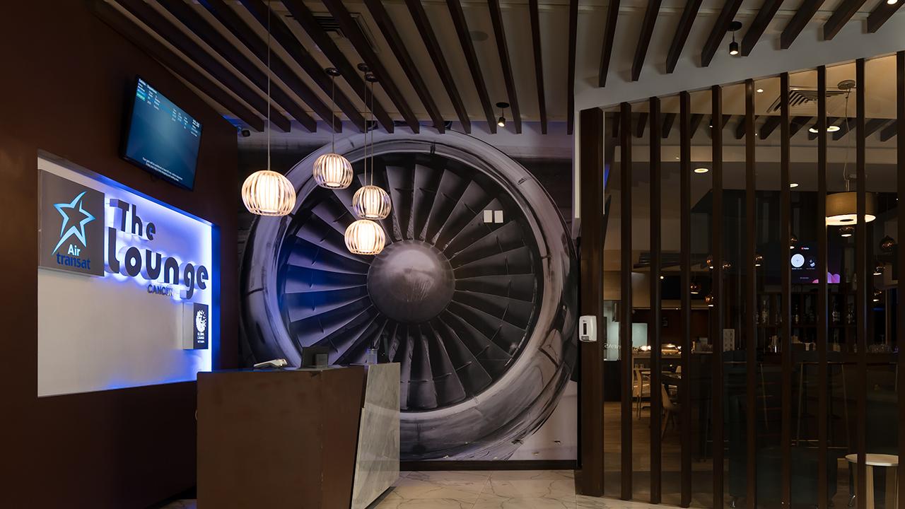 The Lounge in Partnership with Air Transat, Cancun International, Mexico The Lounge in Partnership with Air Transat, Cancun International, Mexico