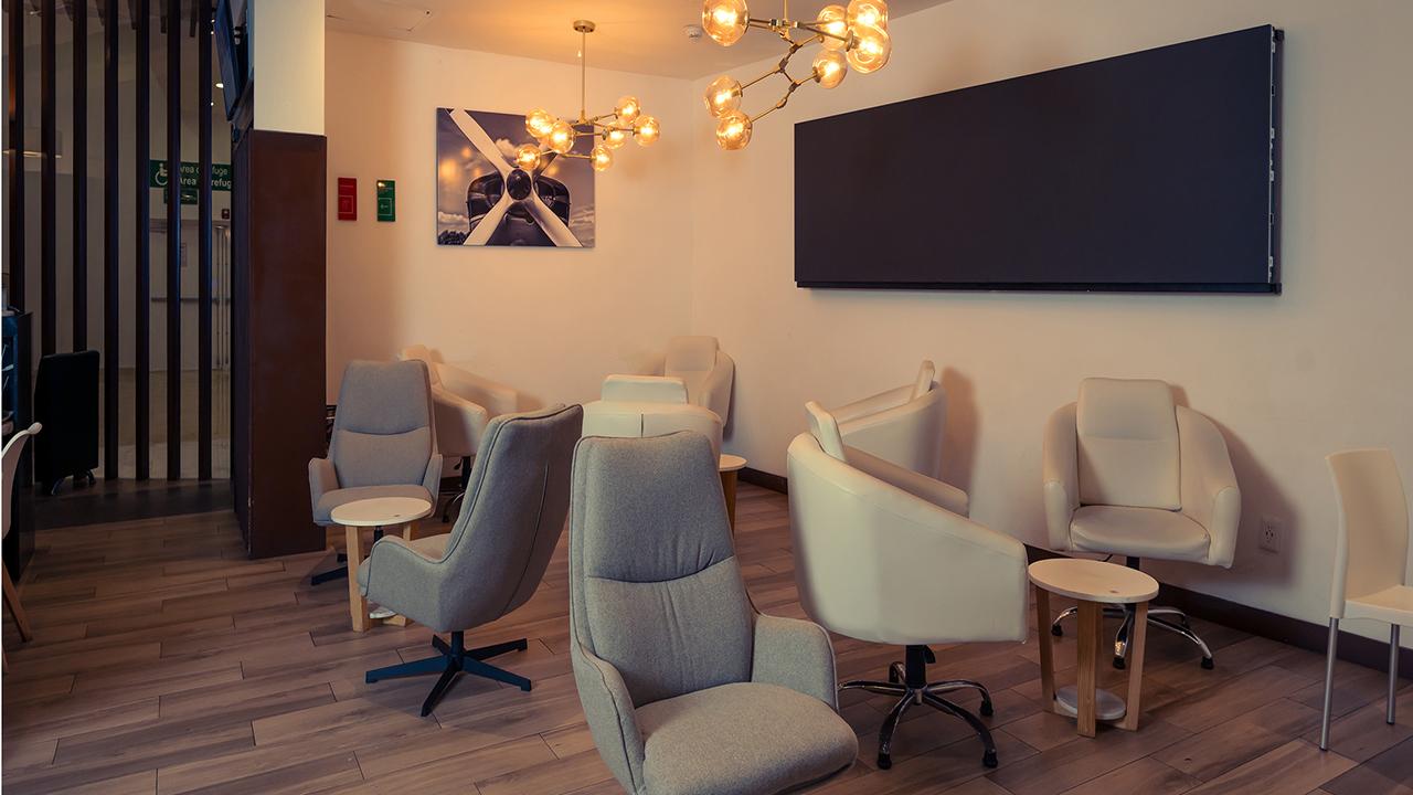 The Lounge in Partnership with Air Transat, Cancun International, Mexico The Lounge in Partnership with Air Transat, Cancun International, Mexico